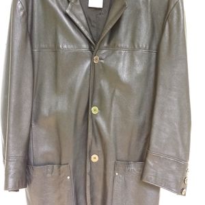 Vintage Versace Jeans Couture Black Leather Jacket